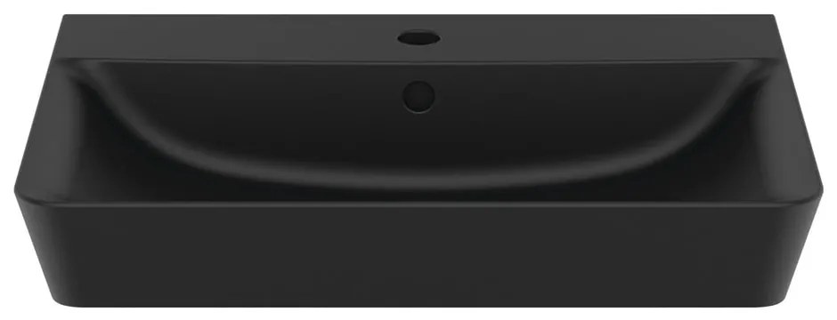 Matt fekete kerámia mosdókagyló 60x46 cm Silk Black – Ideal Standard