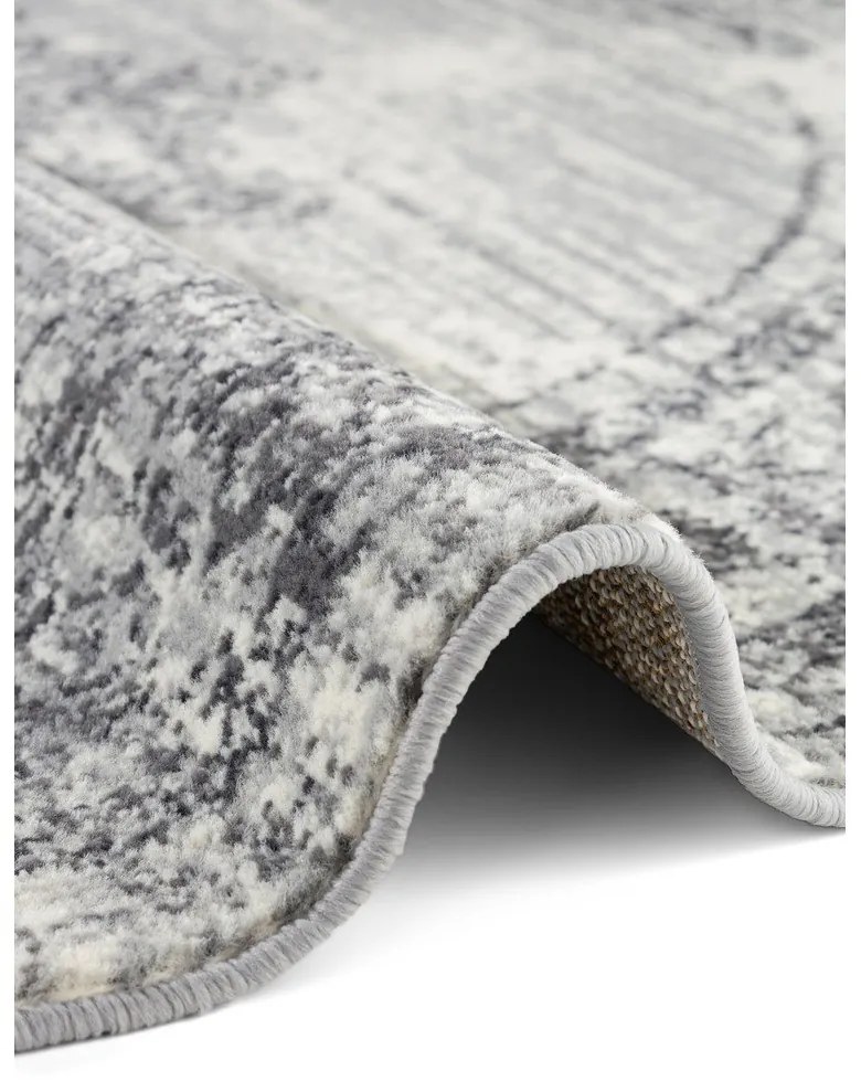 Szürke-krémszínű kerek szőnyeg ø 120 cm Gloria Lydia – Hanse Home