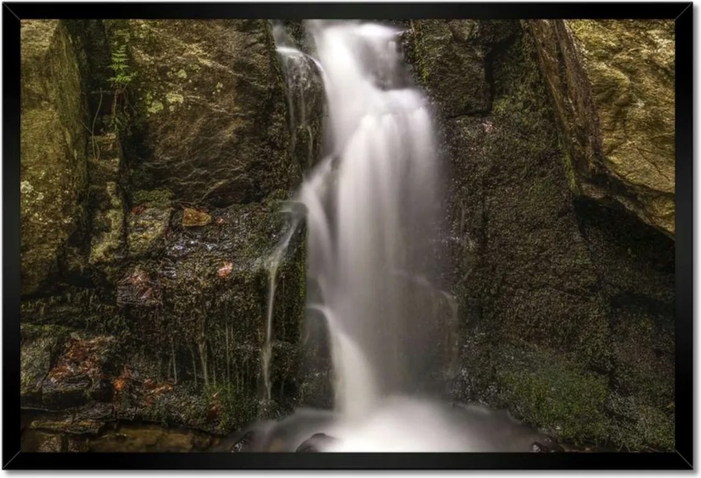 Poszterek keretben 60x40 Vízesés Erdei zuhatag