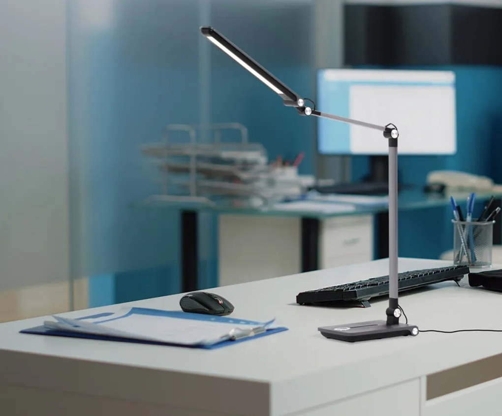 KAJA K-BL1121 CZARNY RICO Fekete Színű Asztali Lámpa 10W LED 650Lm 3000–6500K IP20