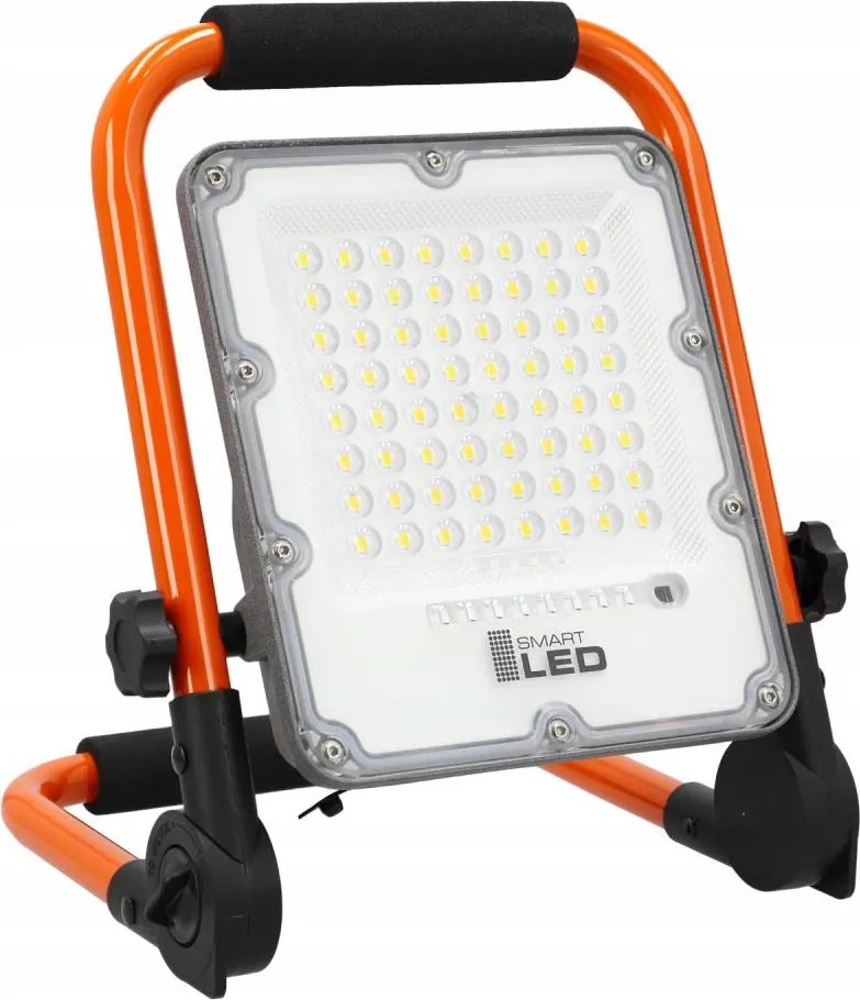 LED újratölthető reflektor állvánnyal LED/30W/3,2V 4500K 5000 mAh IP65 narancssárga