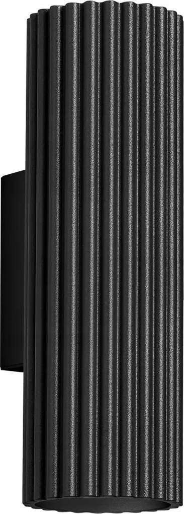 Fali lámpa modern fekete Karbon 20 cm 2xGU10 Sollux Lighting