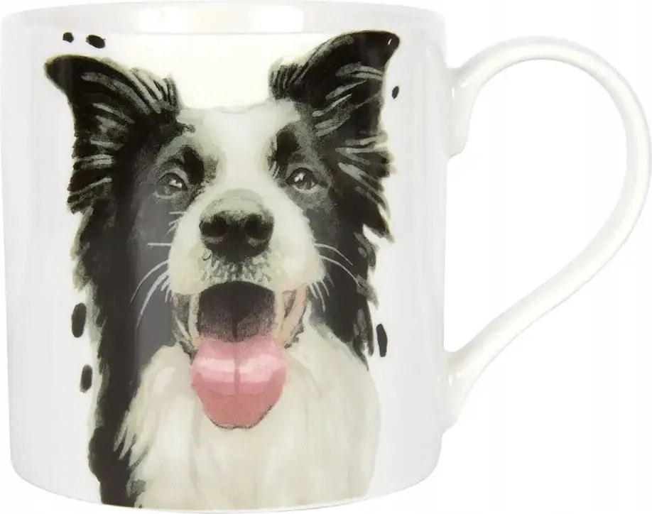 Porcelán Bögre Kutya Collie Licks &amp; Kisses by Robert James Hull