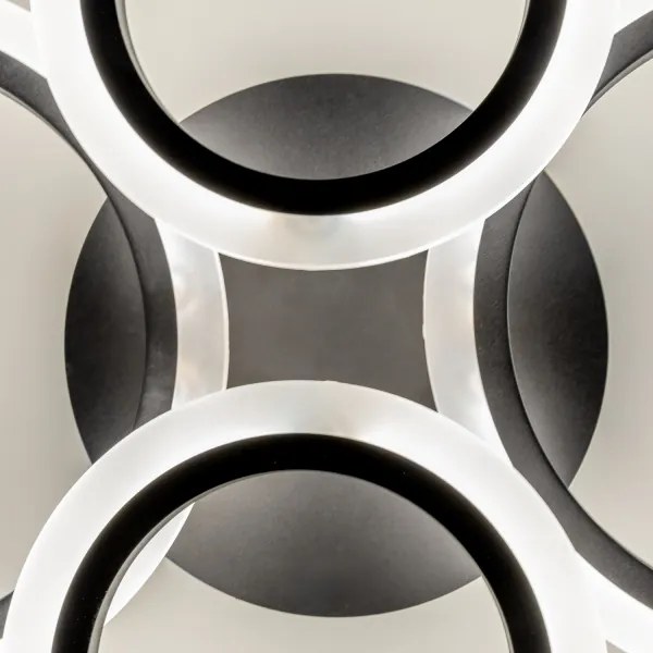 Brilagi - LED Dimmelhető felületre szerelhető csillár ORBITS LED/50W/230V 3000-6500K antracit + távirányító