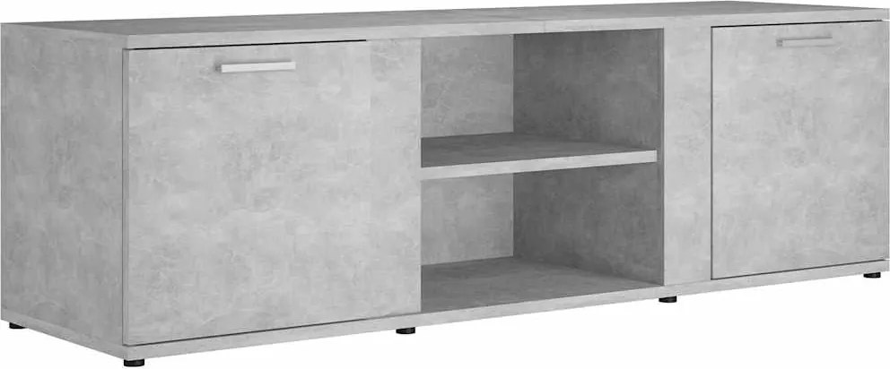 vidaXL betonszürke szerelt fa TV-szekrény 120 x 34 x 37 cm