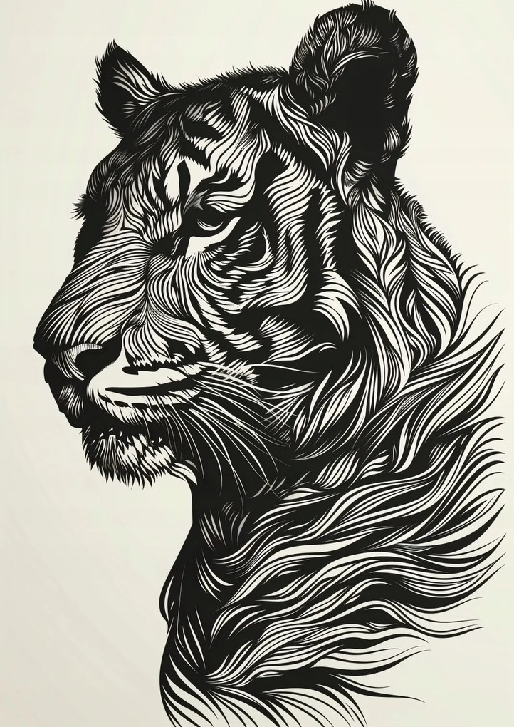 Poszter 42x59,4cm Tigris fütyülés