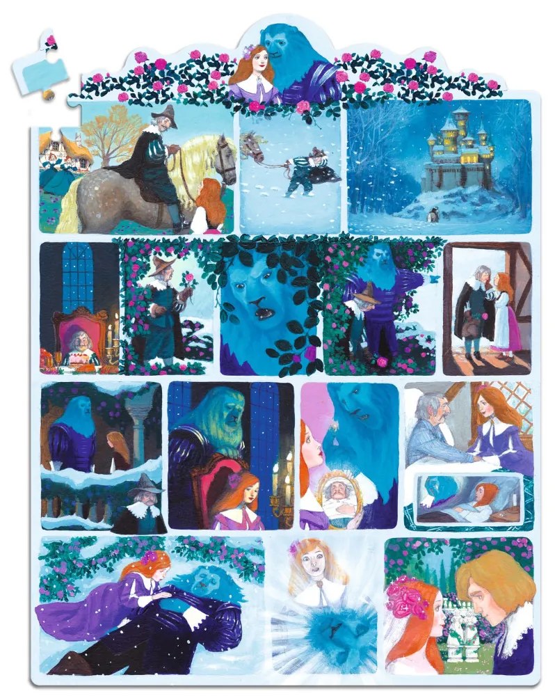 Mese puzzle - A szépség és a szörnyeteg, 100 db-os - Beauty and the Beast