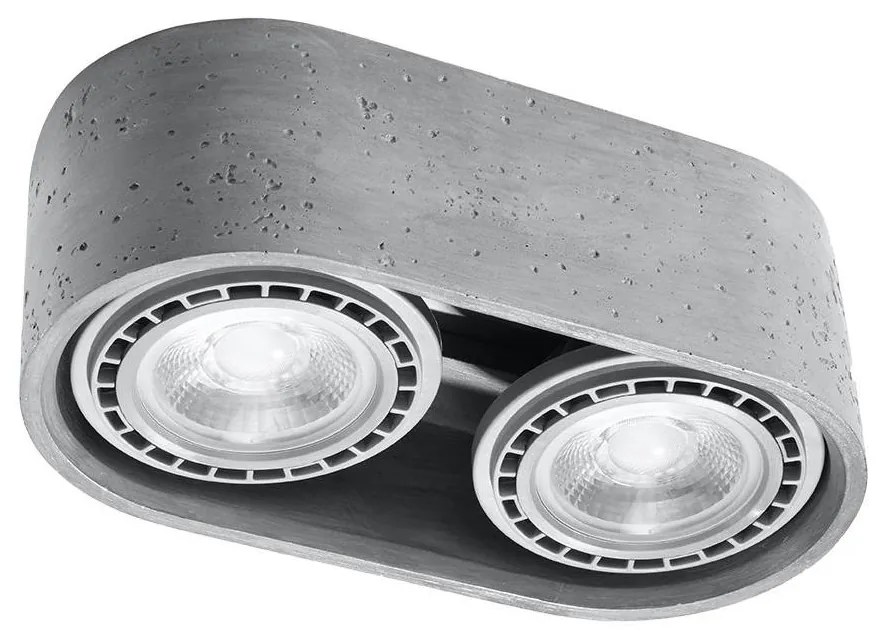 Mennyezeti lámpa BASIC AR111 2xGU10/40W/230V beton