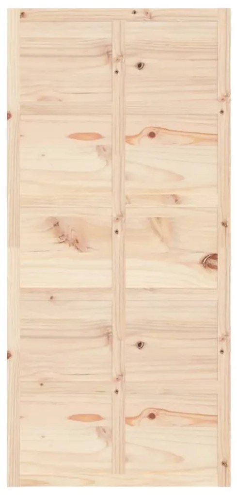 Tömör fenyőfa istálló stílusú ajtó 100x1,8x214 cm