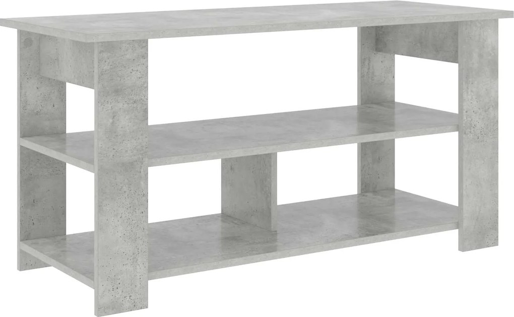 vidaXL TV állvány Beton Szürke 100 x 40 x 50 cm