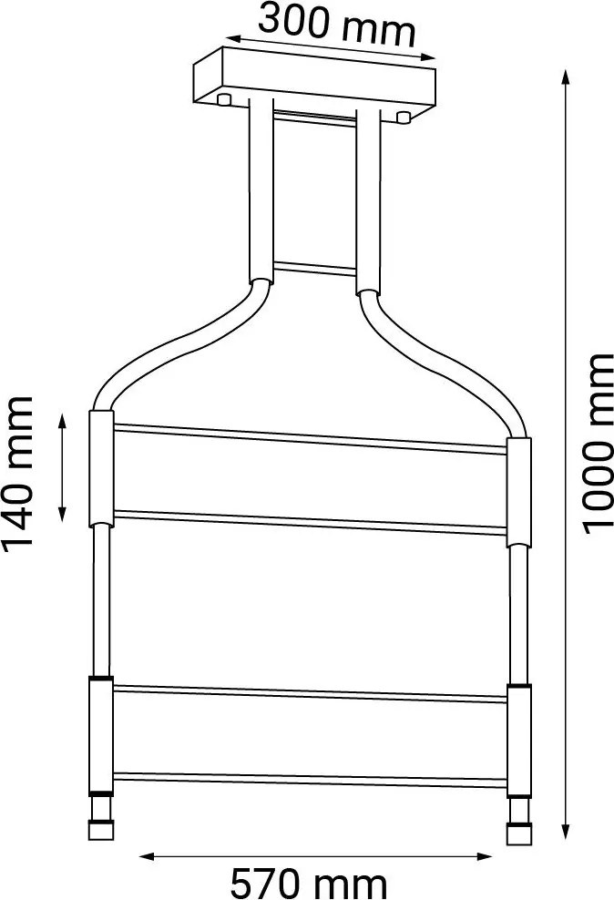 ANTIGO 9058 ALHA Modern Led Függesztett Lámpa Fekete LED IP20