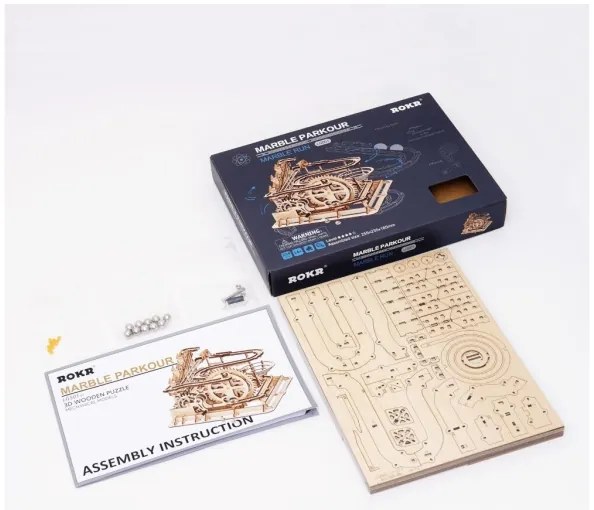 RoboTime - 3D Üveggolyó pálya puzzle Spirál