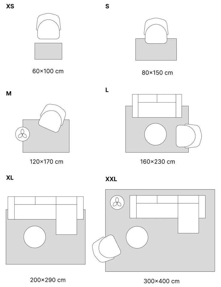 Kék szőnyeg 200x290 cm Loft – Universal