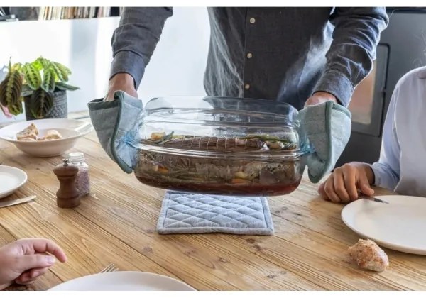 PYREX 6,7 l sütőtál fedővel