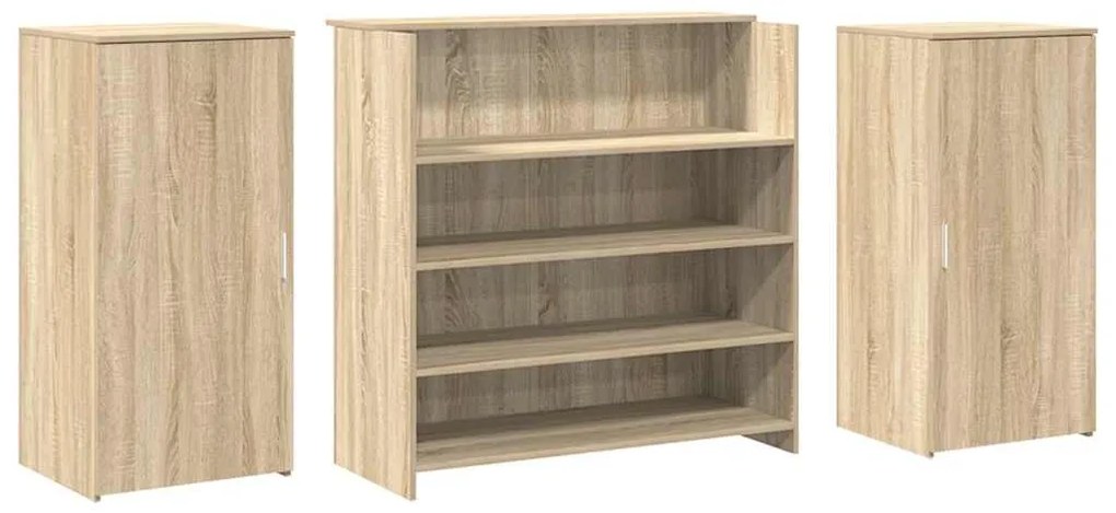 recepciós pult sonoma tölgy 200x50x103,5 cm szerelt fa
