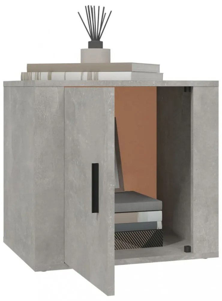 betonszürke éjjeliszekrény 50x39x47 cm