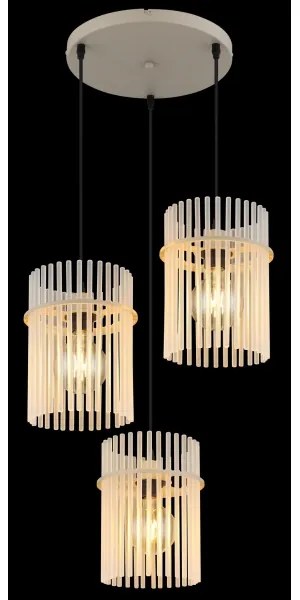 Globo 15698-3HRB - Kábeles csillár GORLEY 3xE27/60W/230V