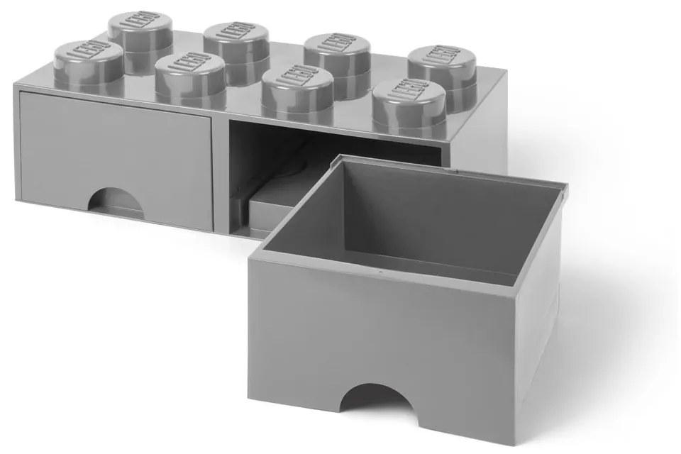Szürke 2 fiókos tárolódoboz - LEGO®