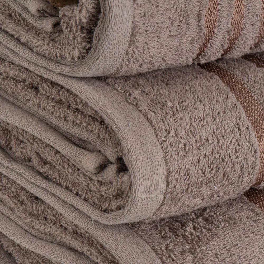 Barna frottír pamut fürdőlepedő 100x150 cm Simple – Casa Selección