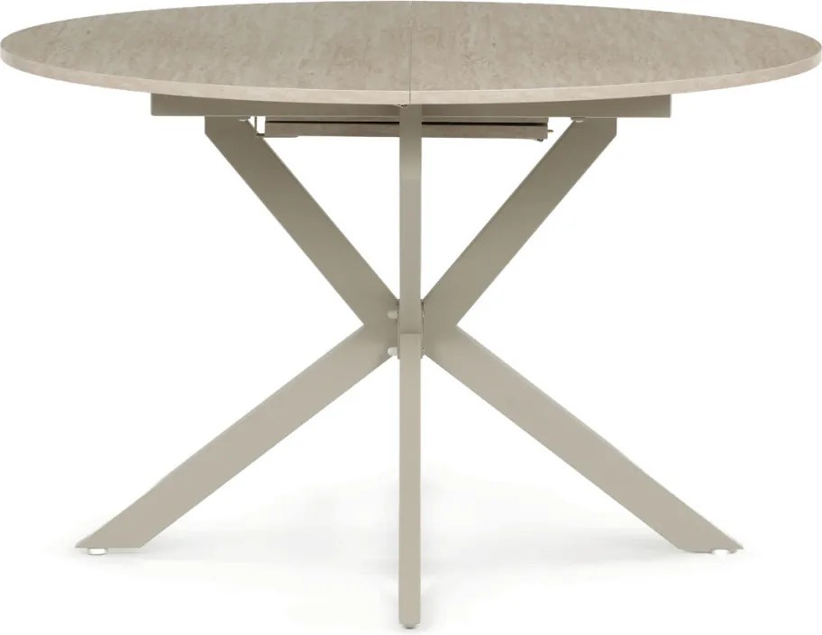 Étkezőasztal bővíthető 120–160 × 120 cm melamin travertin TRV