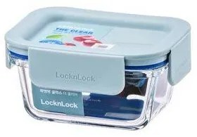 LOCKnLOCK Üveg doboz, téglalap alakú, CLEAR, 160ml, menta, 160 ml