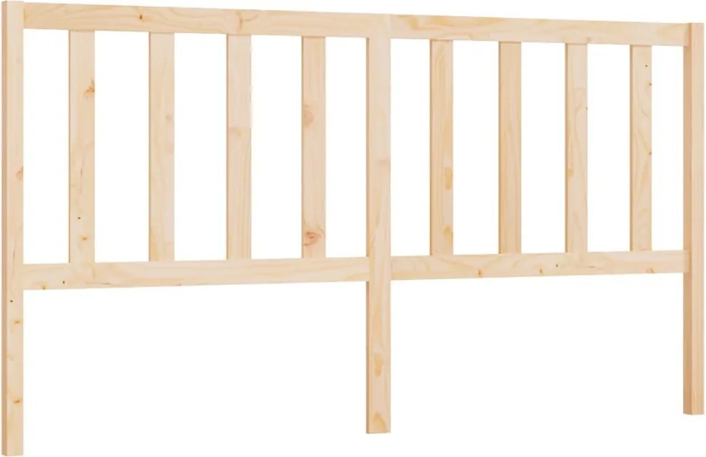 vidaXL tömör fenyőfa ágyfejtámla 206 x 4 x 100 cm