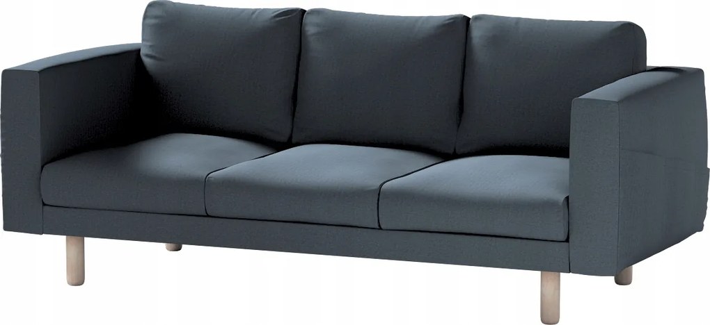 Dekoria Norsborg 3 személyes kanapé huzat Ikea kék