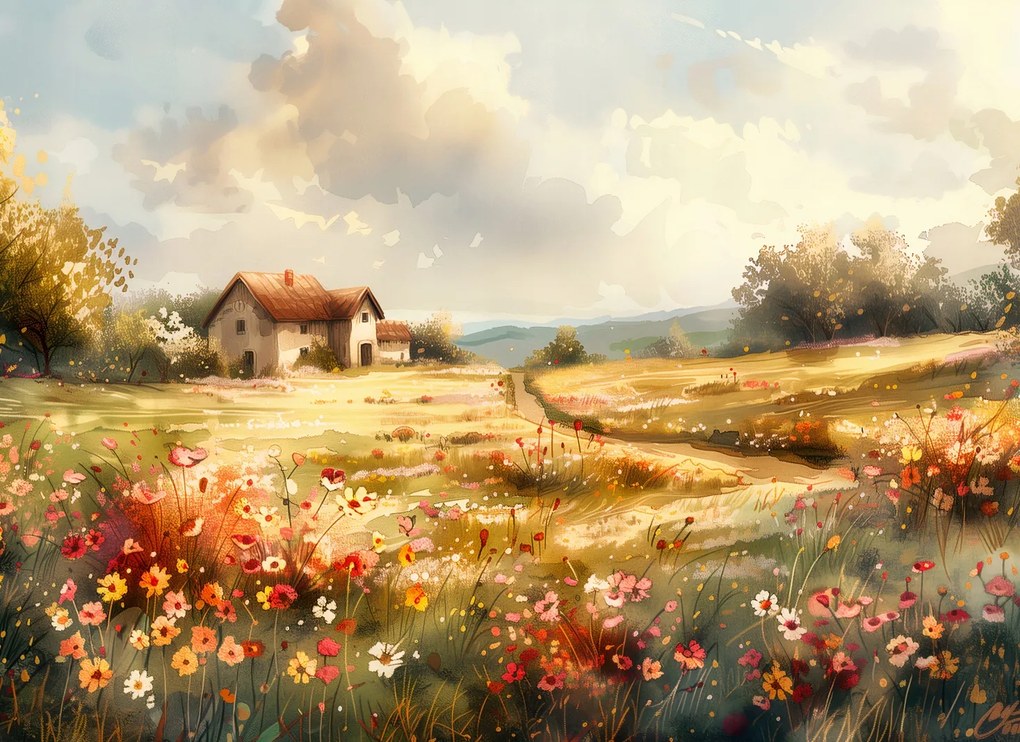 Poszter 55x40cm Erdélyi házikó