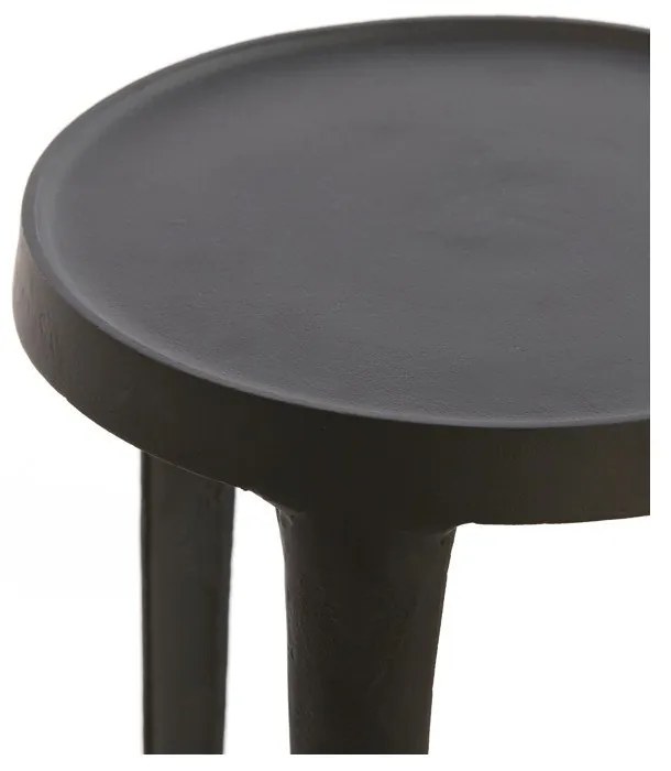 Fém kerek tárolóasztal szett 2 db-os ø 35 cm Tobias – Light &amp; Living