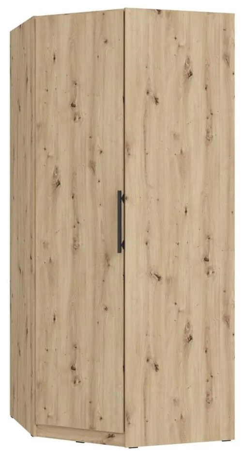 Sarok gardróbszekrény MARO 94x213 cm artisan tölgy