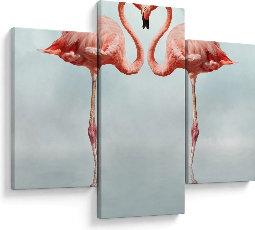 Két flamingó képe (90x60 cm)