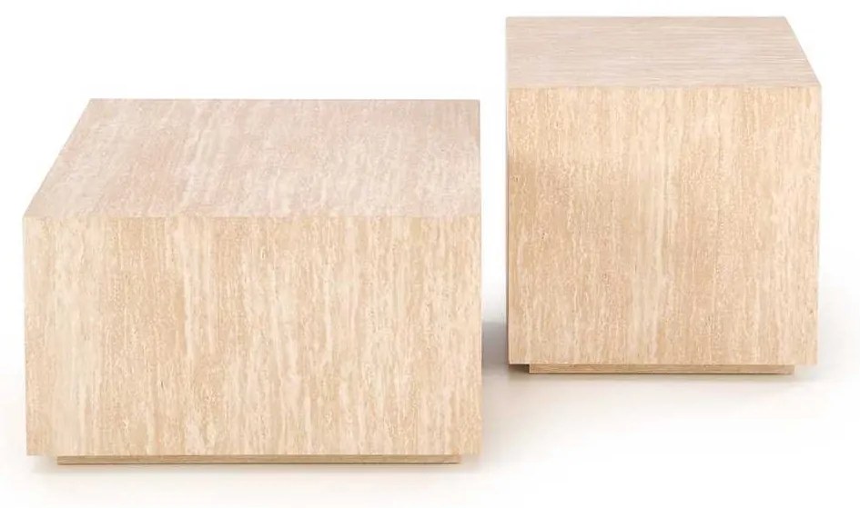 Palmer dohányzóasztal - négyzet, bézs