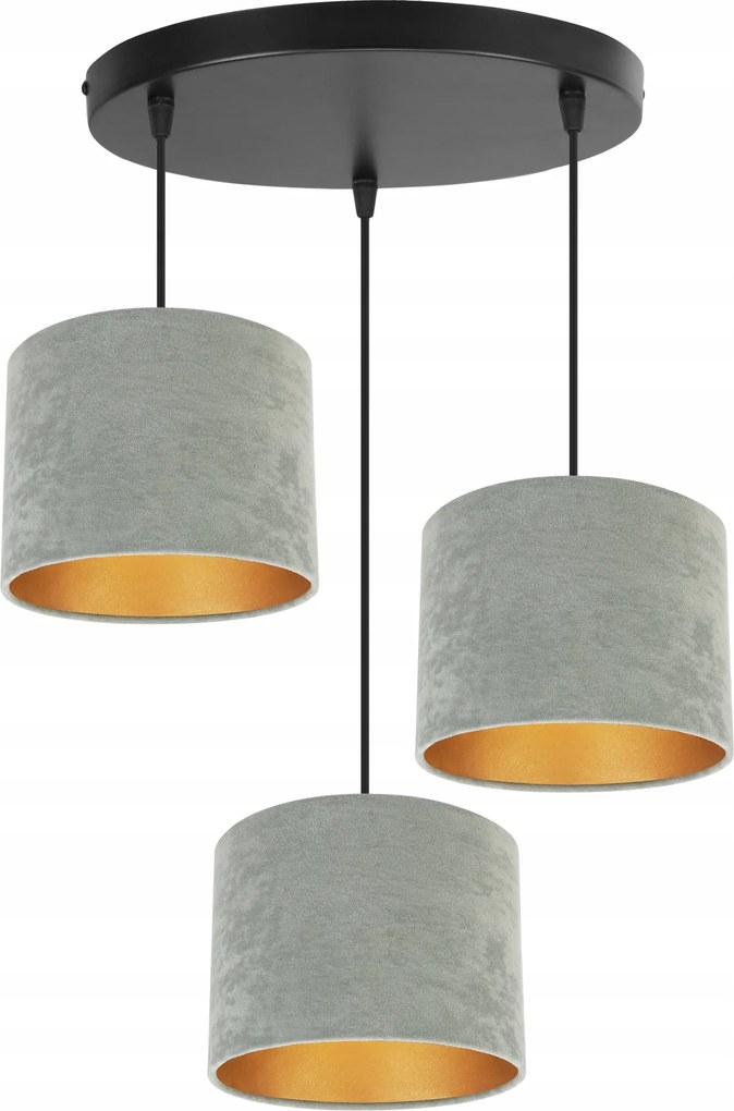 Mennyezeti Lámpa Lógó Csillár Elegáns Plafon Arany Lámpabúra Velúr