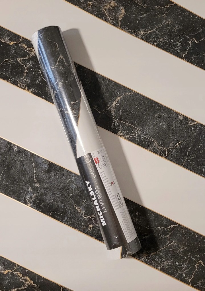 Tapéta Csíkok Márvány Kő Modern Michalsky