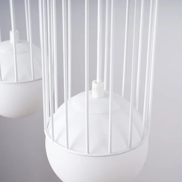 Sollux SL.1333 - Csillár zsinóron BRINA 3xG9/8W/230V fehér