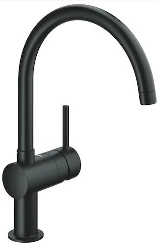 Grohe Minta mosogató csaptelep forgó karral bársony fekete 32917ks0 G32917KS0