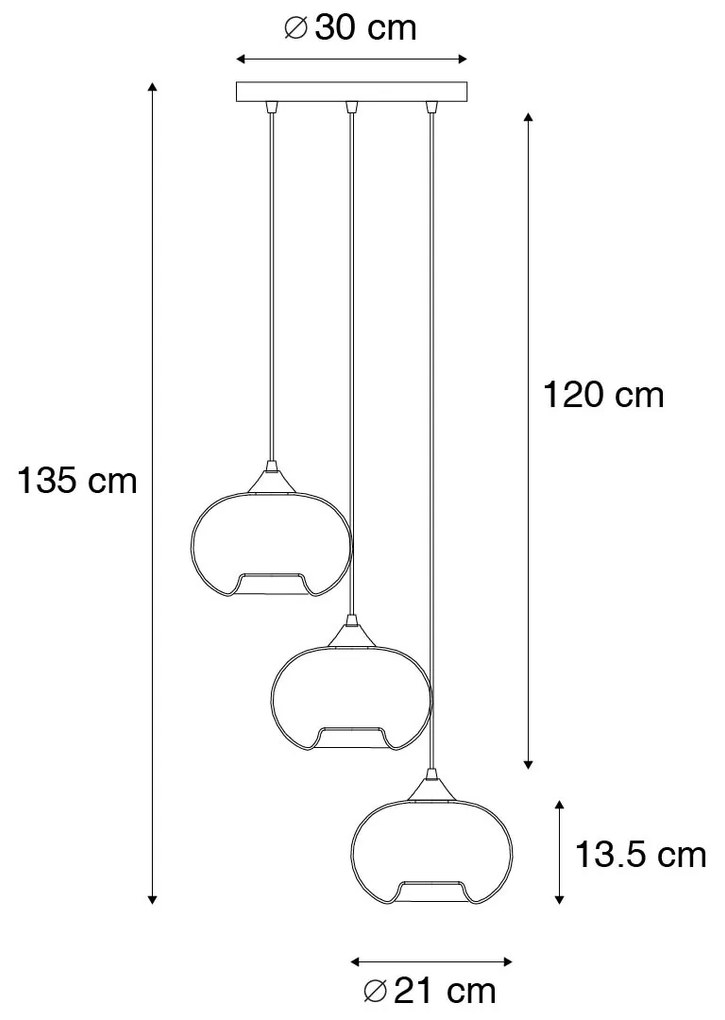 Okos lógólámpa fekete füstüveggel, 3 Wifi P45 - Busa