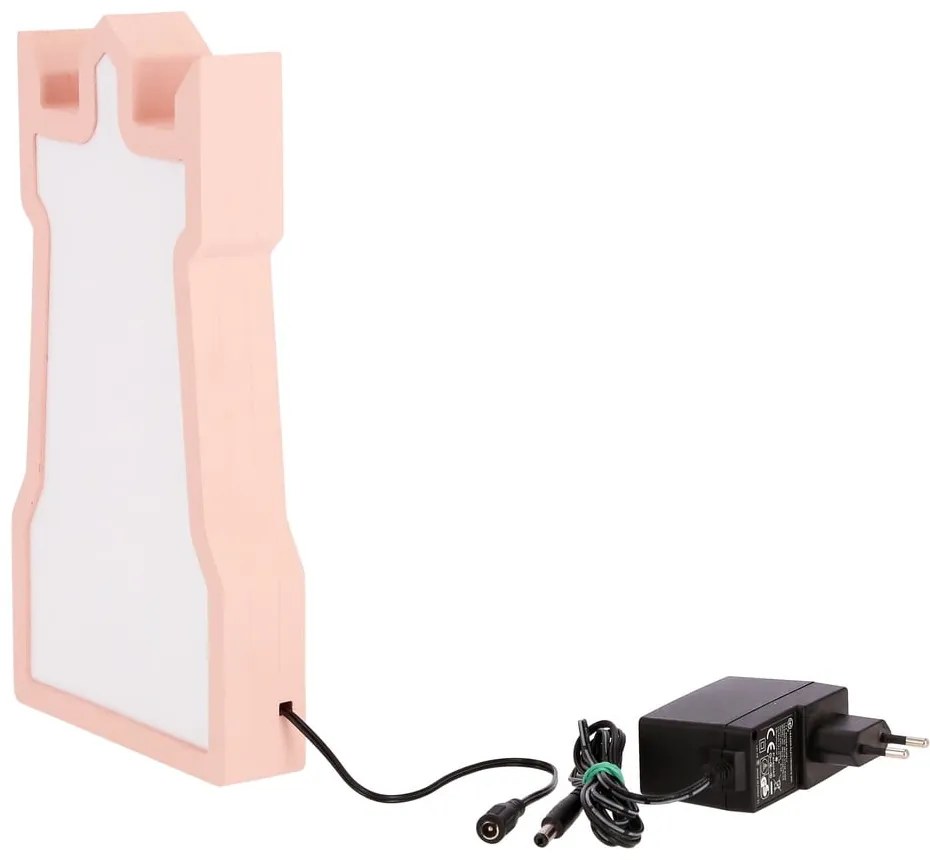 Rózsaszín gyerek éjjelilámpa Tower – Candellux Lighting