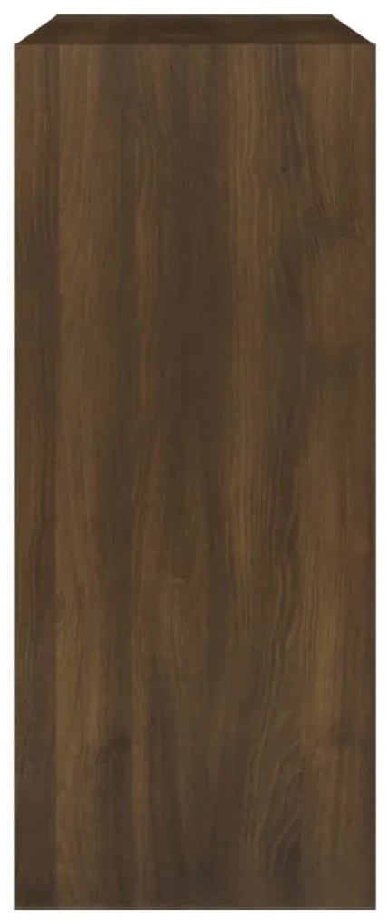 barna tölgyszínű térelválasztó könyvszekrény 80 x 30 x 72 cm