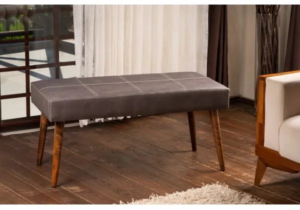 VITO puff 46x92 cm antracitszürke