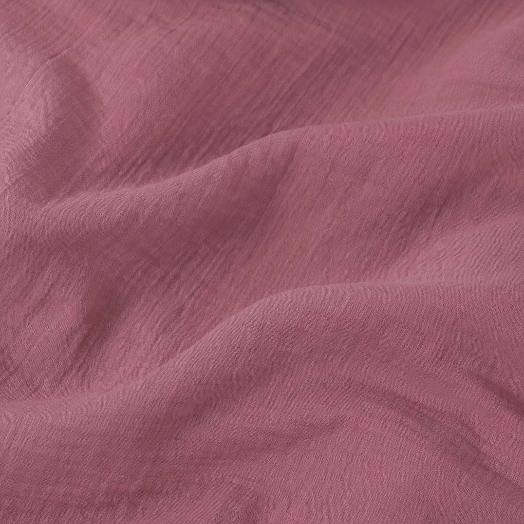 Goldea muszlin ágyneműhuzat – pasztell borvörös 140 x 200 és 70 x 90 cm