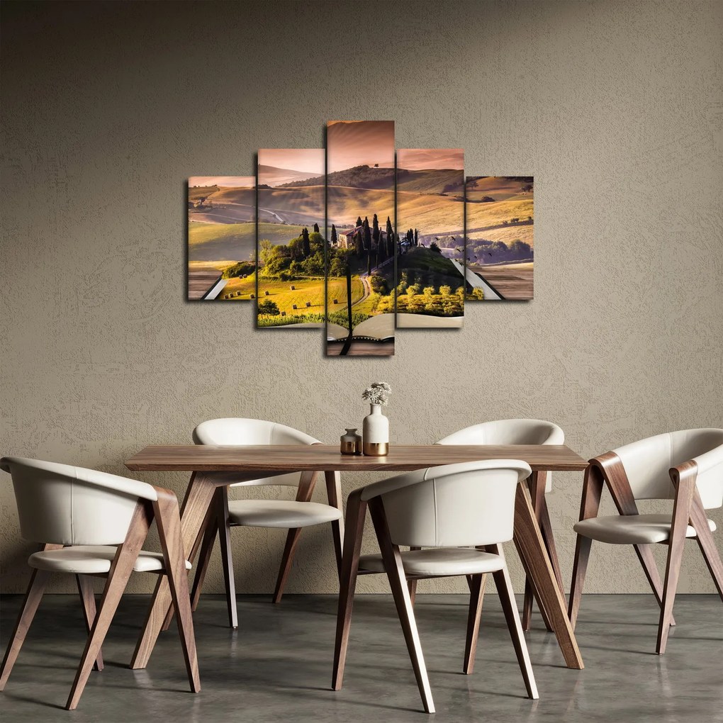 A táj egy könyvben képe (150x105 cm)