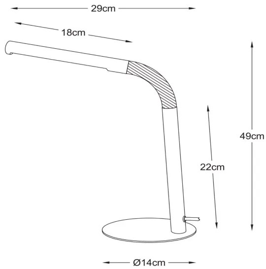 Lucide 36612/03/31 - LED Asztali lámpa GILLY LED/5W/230V fehér