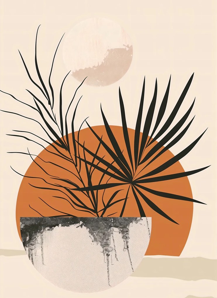 Poszter 40x55cm Pálmafás Nyugat