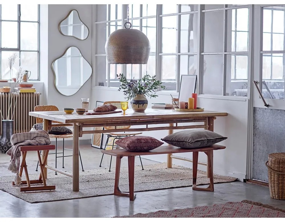 Natúr színű kézi szövésű tengerifű szőnyeg 150x245 cm Enzov – Bloomingville