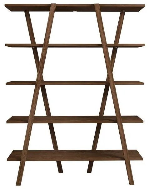 könyvespolc Perla - Walnut