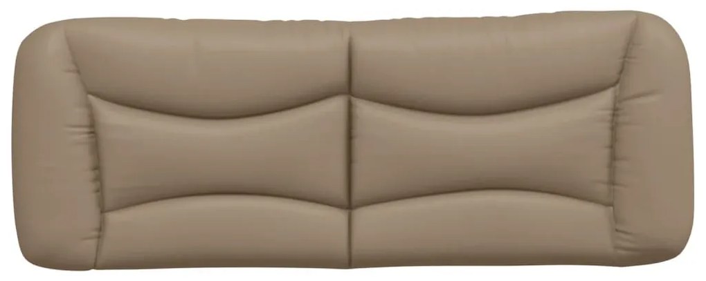cappuccino színű műbőr fejtámla párna 140 cm
