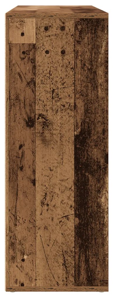Oldalbordák 2 db Régi fa 60x31x84 cm Mérnöki fa