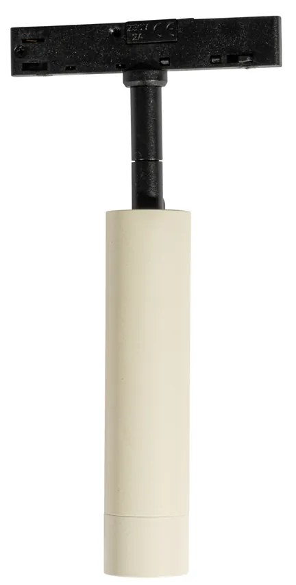 Modern Slimline Uzzy spotlámpa bézs és fekete színben, 1 fázisú sínrendszerhez