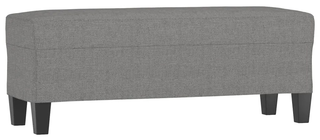 vidaXL sötétszürke szövet pad 100x35x41 cm